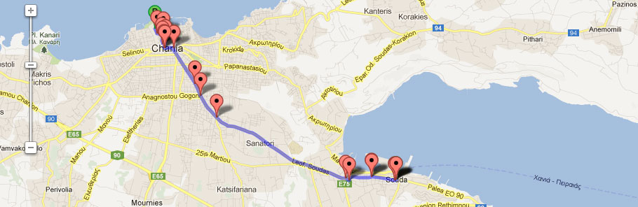 How to reach Contessa Boutique Hotel from Chania port